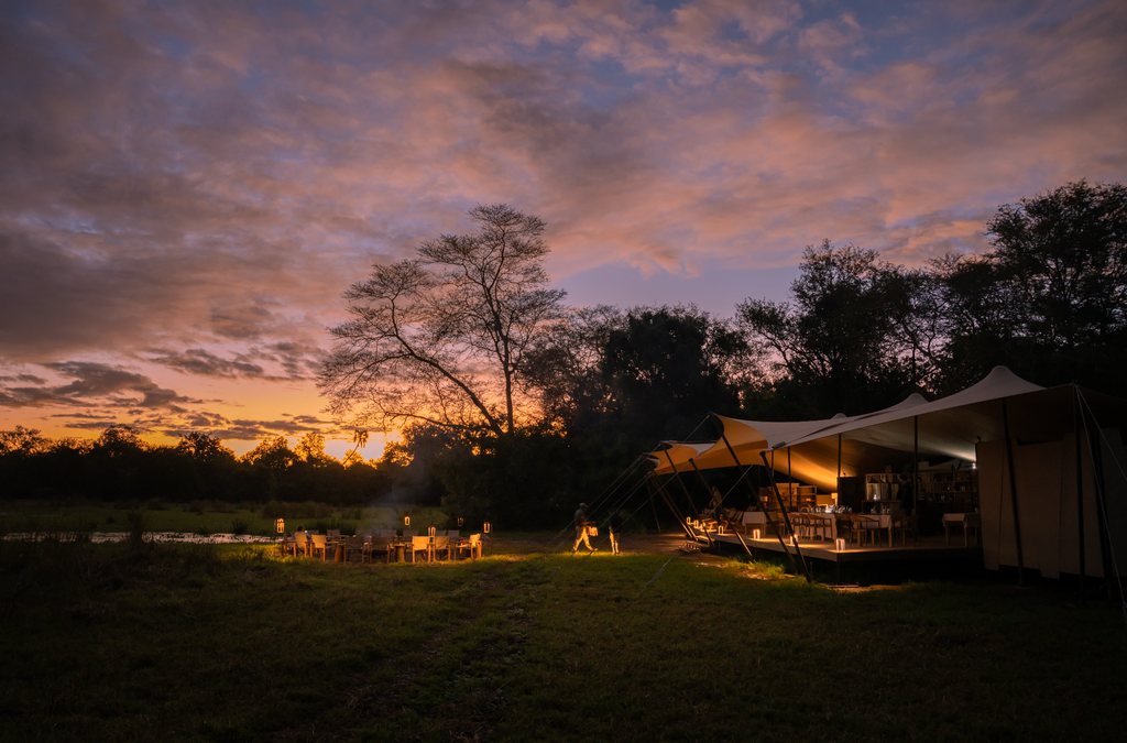 Main Area at night