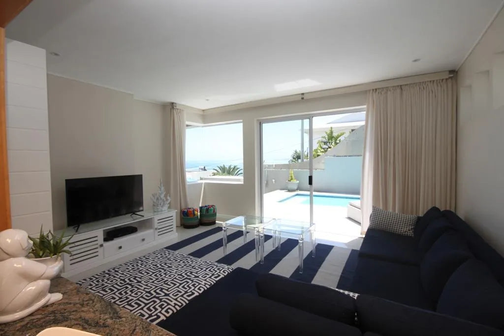 TV Lounge at Camps Bay Beach House, Cape Town, South Africa.