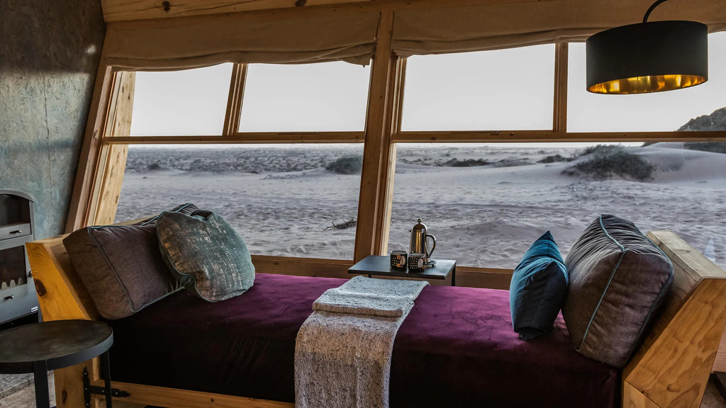 Room at Shipwreck Lodge, Skeleton Coast, Namibia.