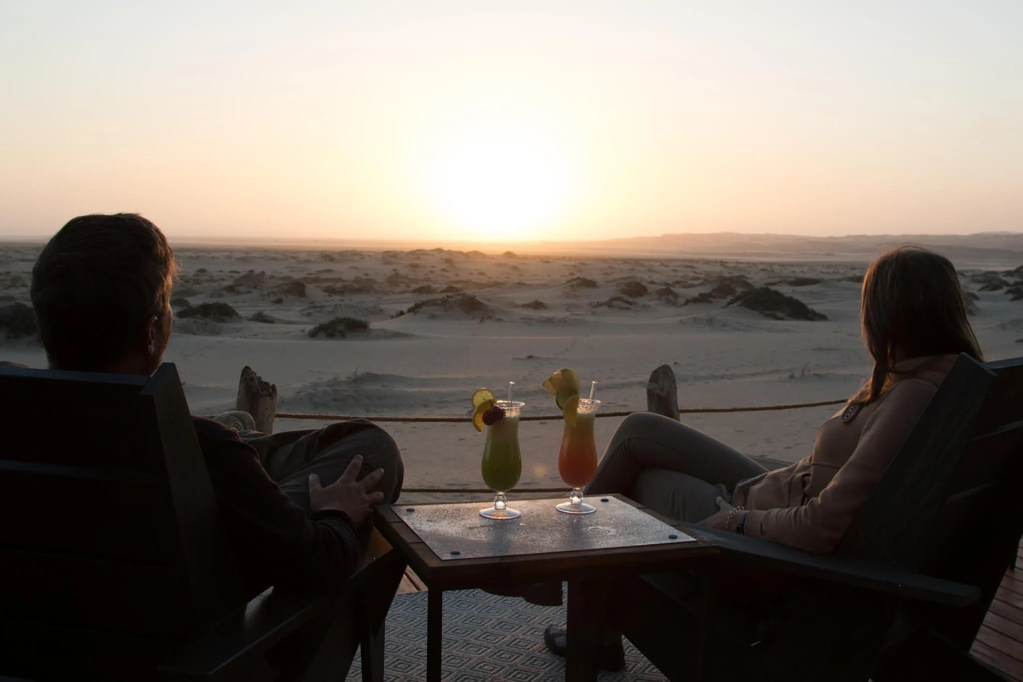 Relaxation at Shipwreck Lodge, Skeleton Coast, Namibia.