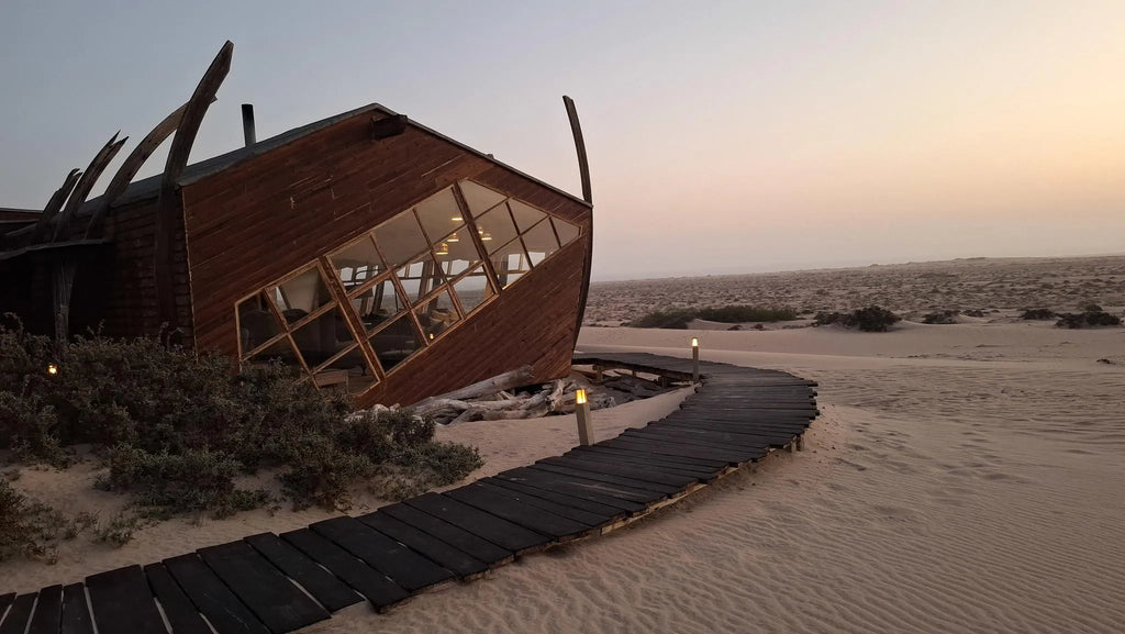 Chalets at Shipwreck Lodge, Skeleton Coast, Namibia.