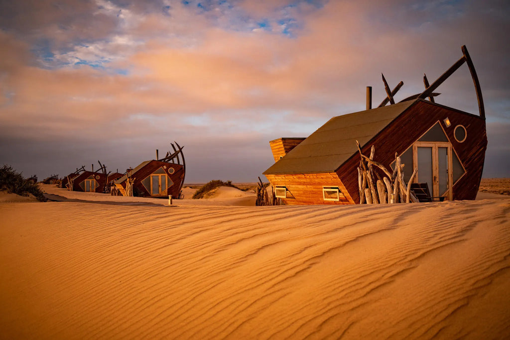 Chalet Views at Shipwreck Lodge, Skeleton Coast, Namibia.
