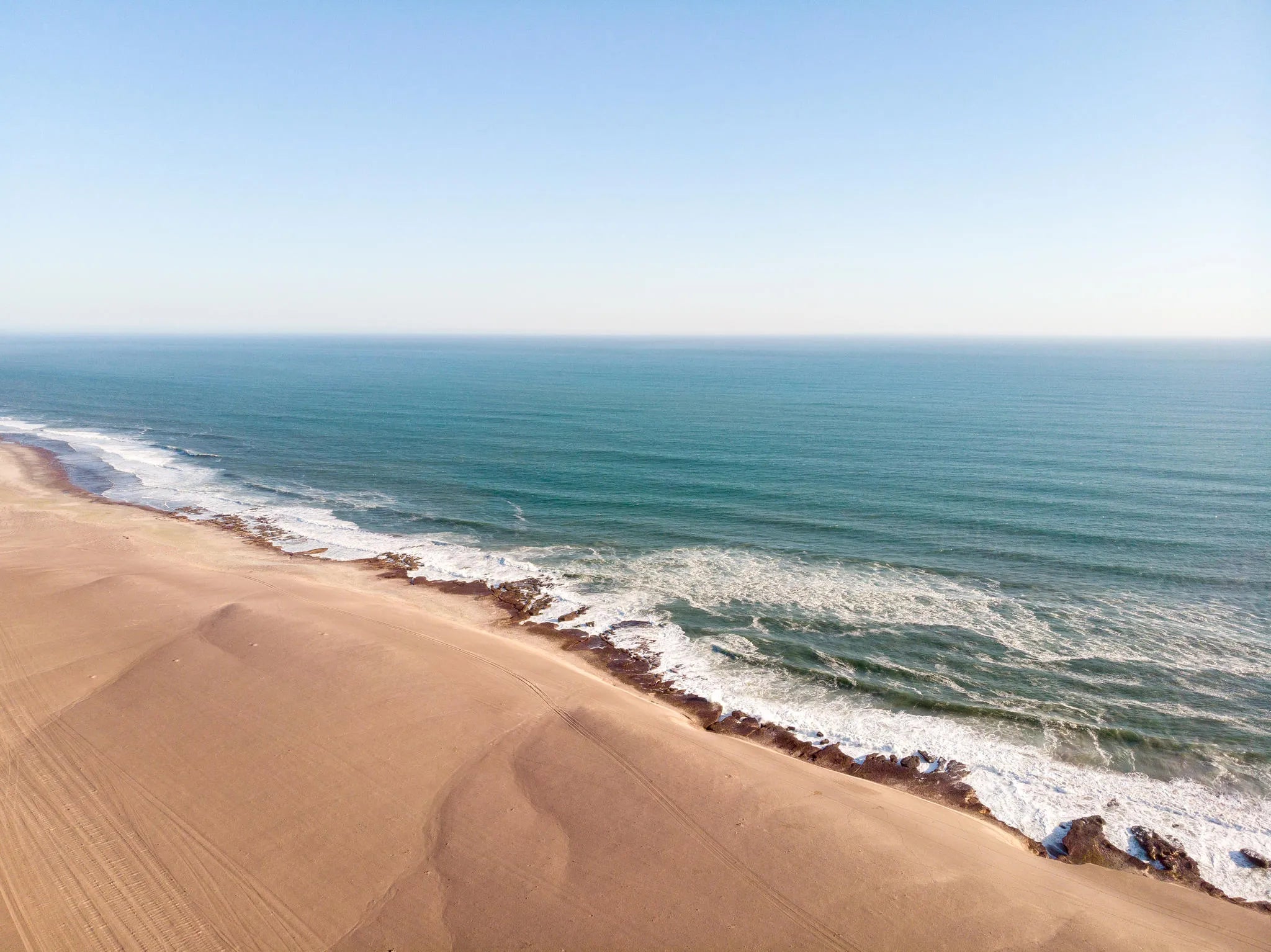 Sea at Shipwreck Lodge, Skeleton Coast, Namibia.