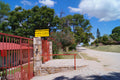 Front entrance gate