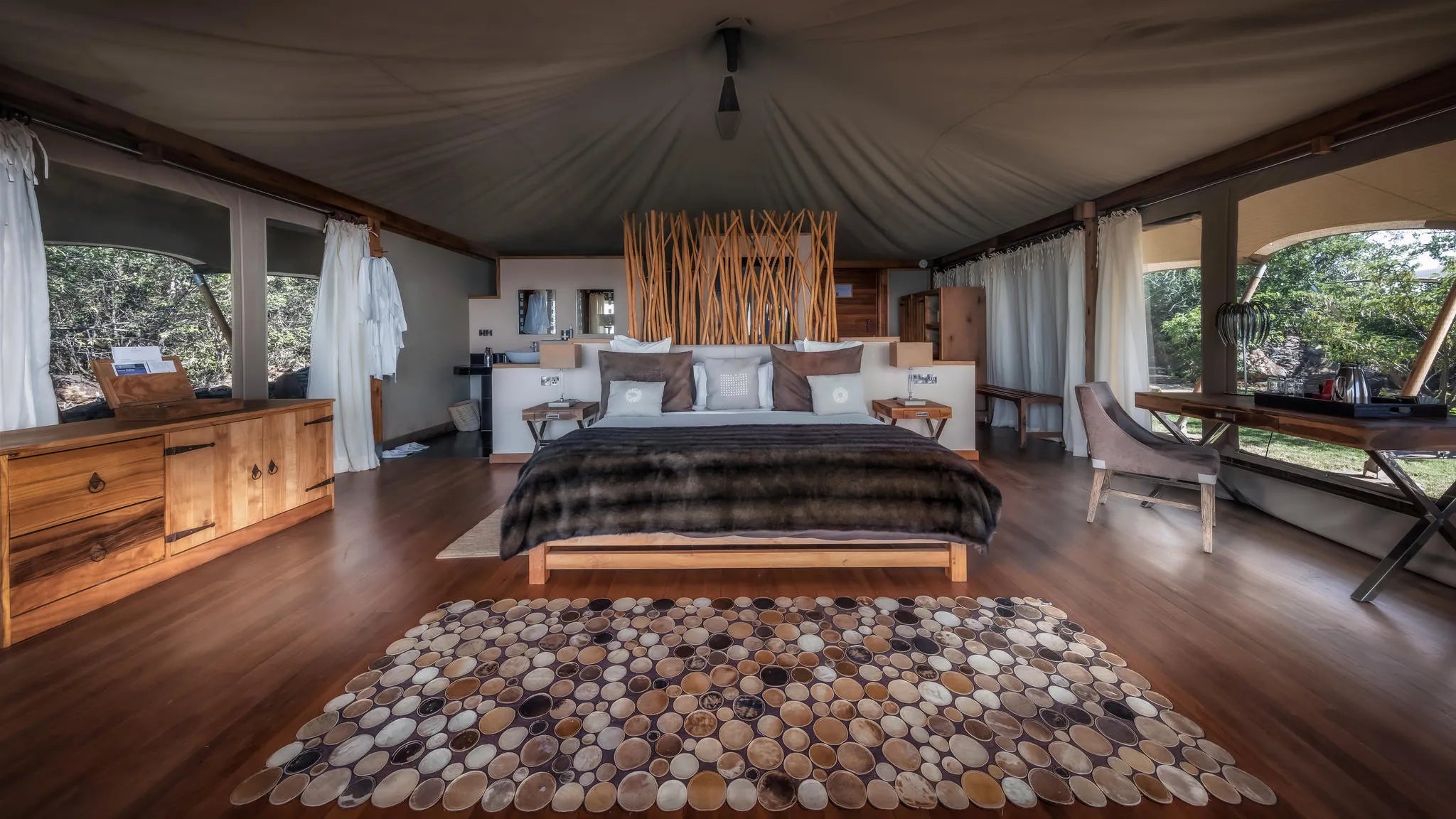 Loisaba Tented Camp at Elewana Loisaba Tented Camp, Loisaba Conservancy, Kenya.