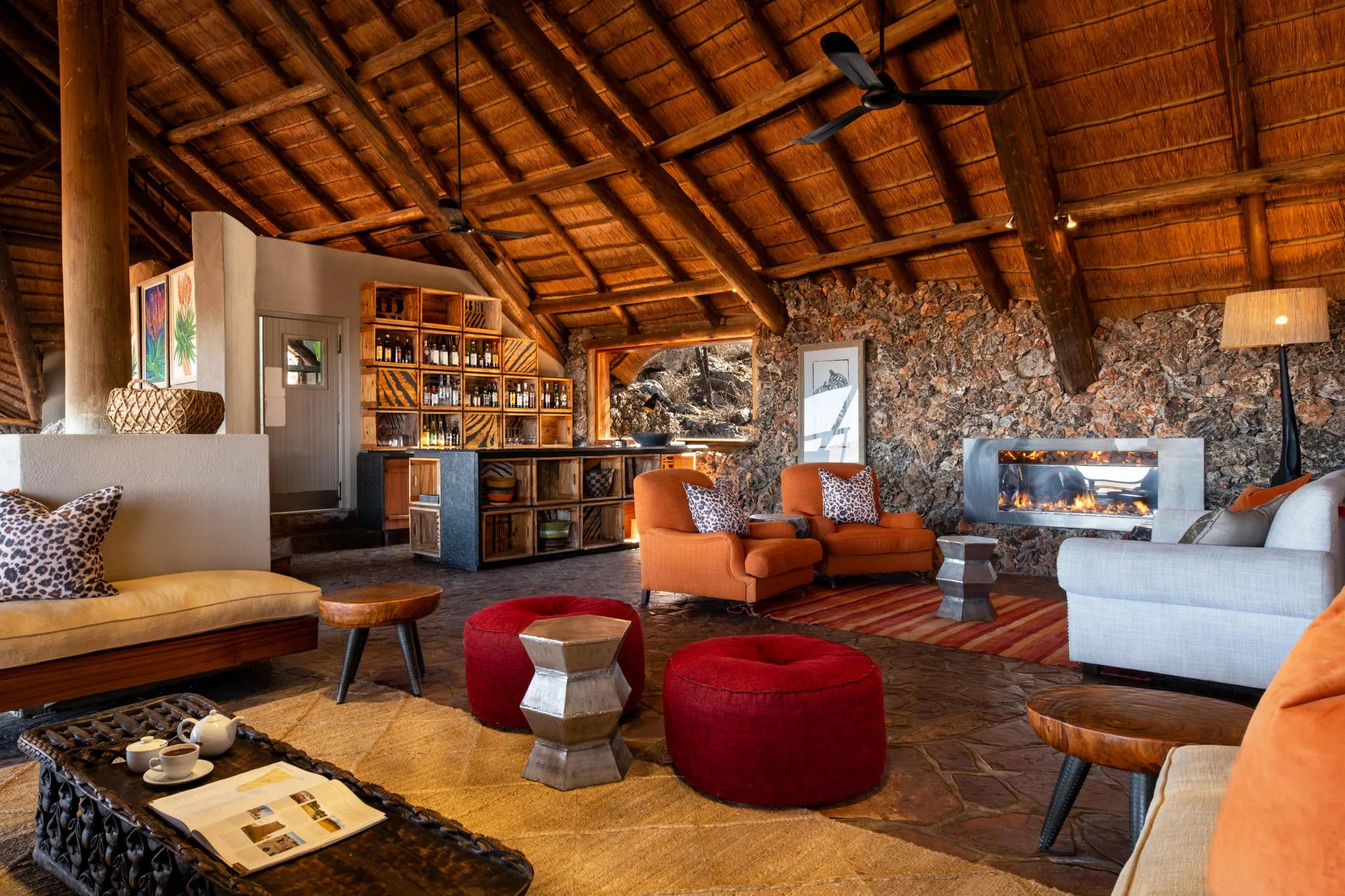 Ongava Lodge at Ongava Lodge, Ongava Private Game Reserve, Namibia.
