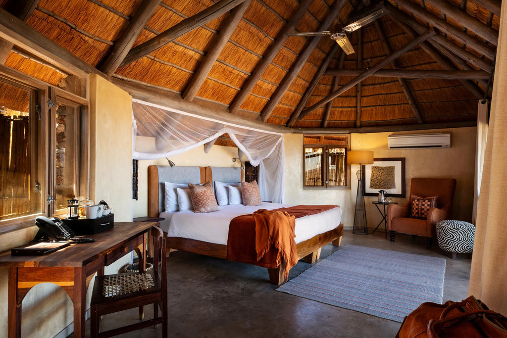 Ongava Lodge at Ongava Lodge, Ongava Private Game Reserve, Namibia.