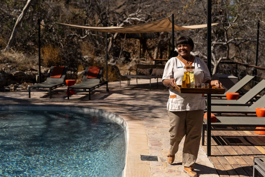 Ongava Lodge at Ongava Lodge, Ongava Private Game Reserve, Namibia.