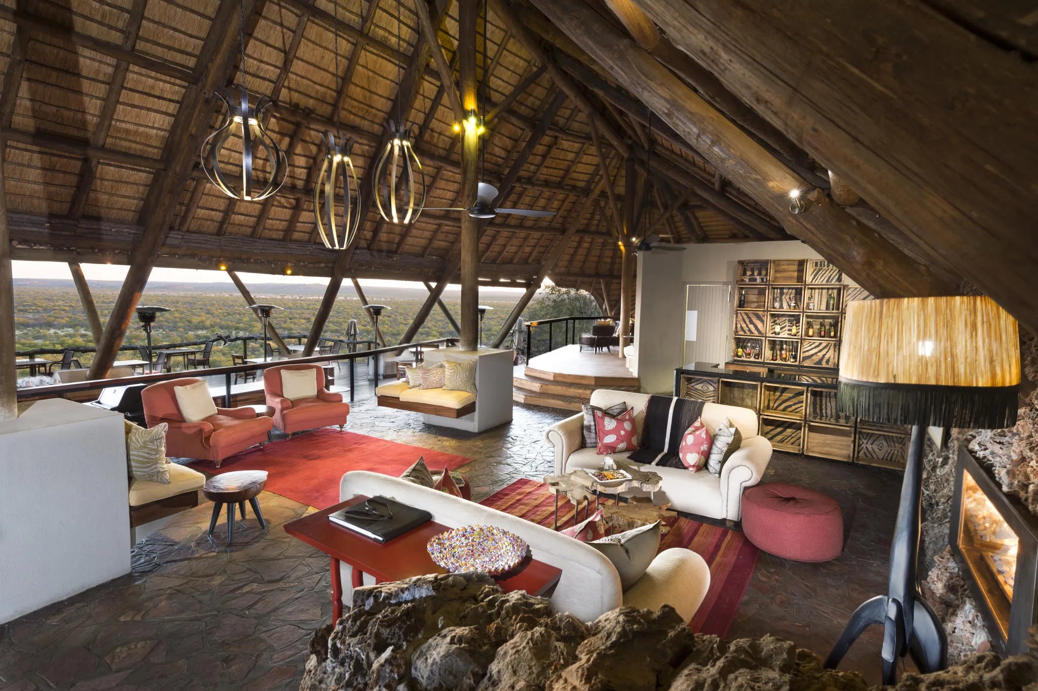 Ongava Lodge at Ongava Lodge, Ongava Private Game Reserve, Namibia.