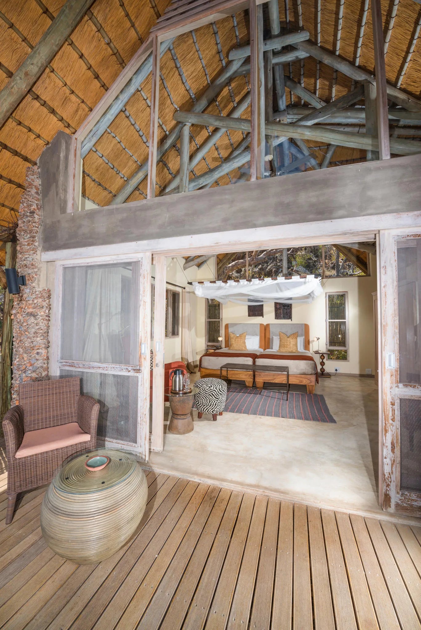 Ongava Lodge at Ongava Lodge, Ongava Private Game Reserve, Namibia.