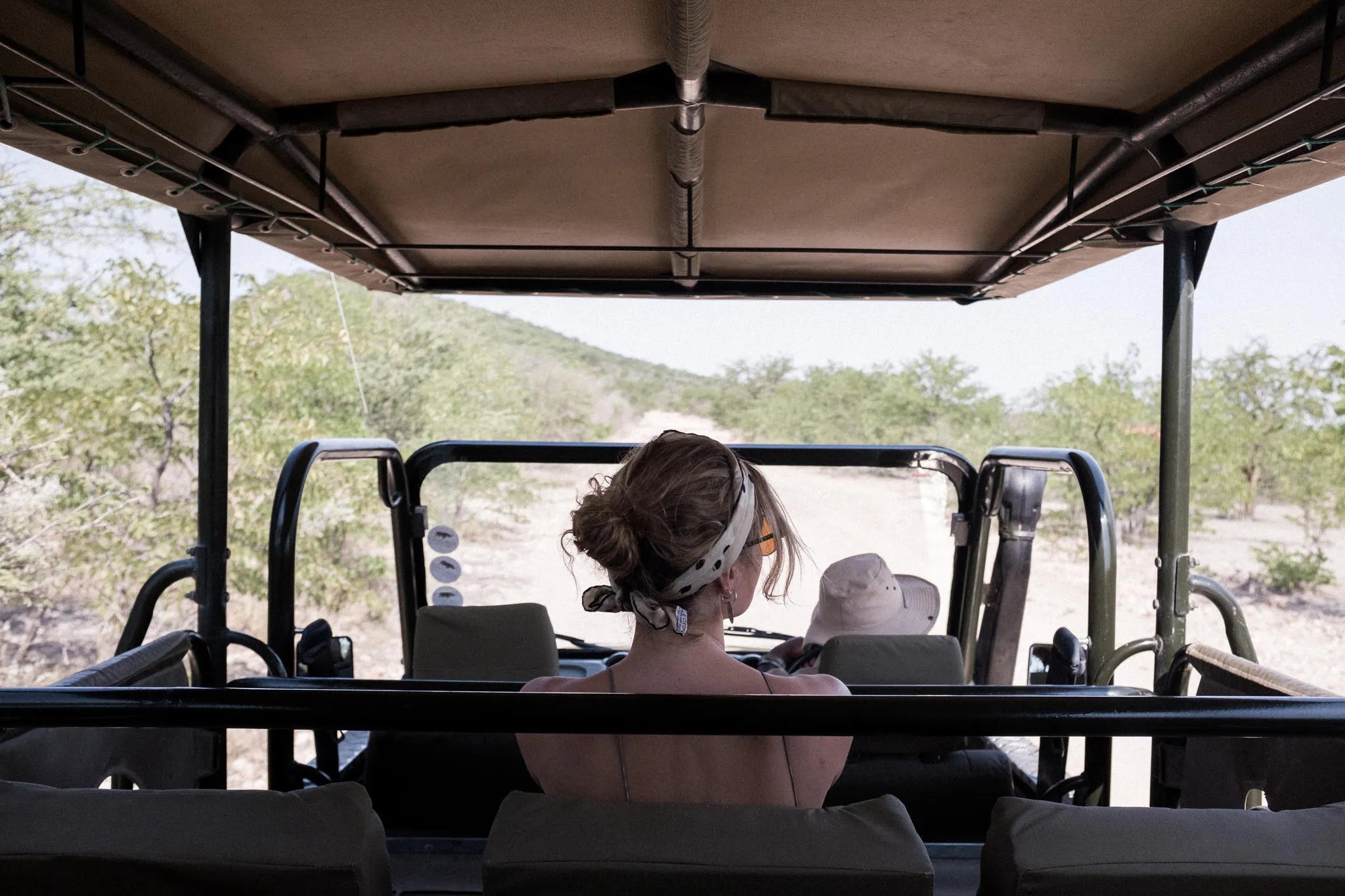 Ongava Game Reserve game drive. at Ongava Lodge, Ongava Private Game Reserve, Namibia.