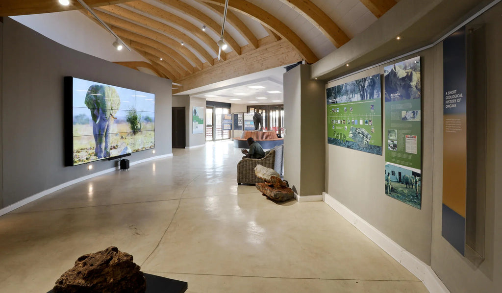 ORC Visitor Centre at Ongava Lodge, Ongava Private Game Reserve, Namibia.