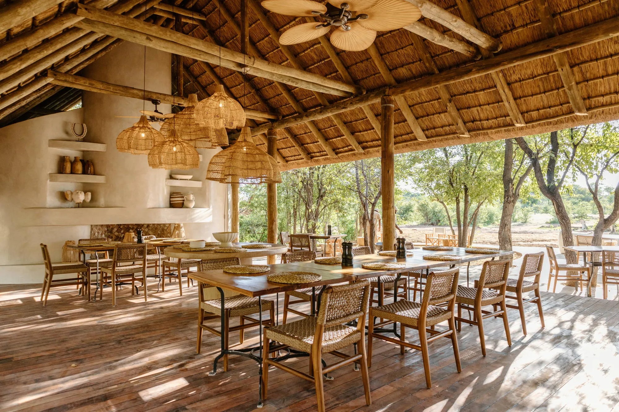 Encounter by Ongava dining at Encounter by Ongava, Ongava Private Game Reserve, Namibia.
