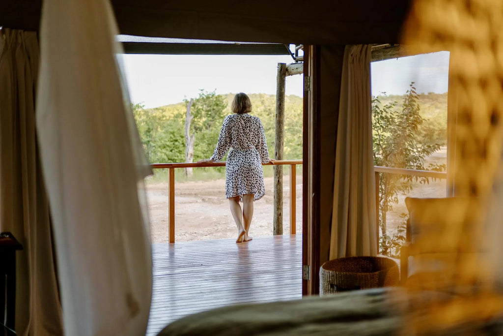 Encounter by Ongava guest private deck at Encounter by Ongava, Ongava Private Game Reserve, Namibia.