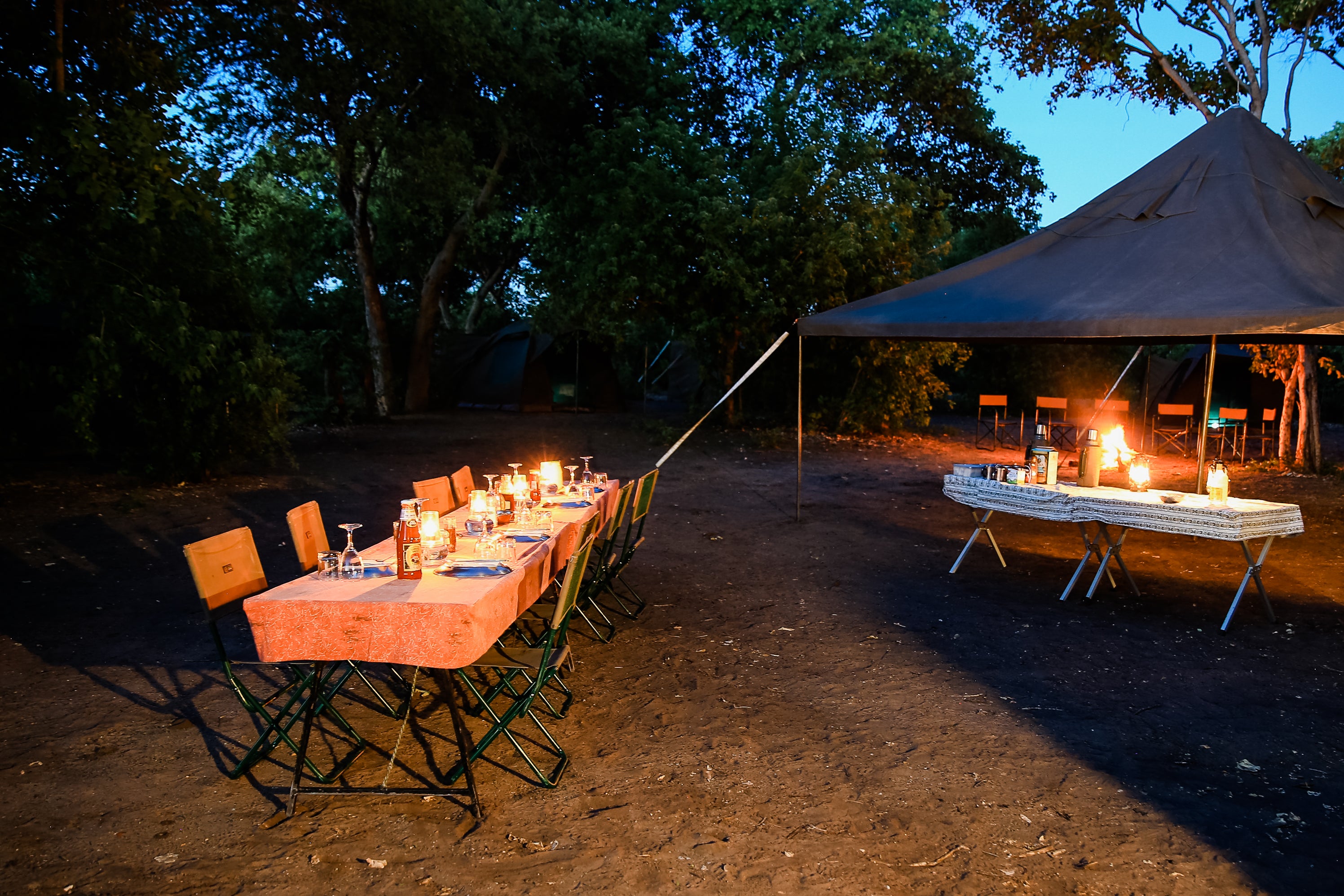 Campsite dinner