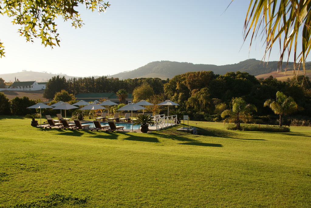 Lucious garden with wonderful views from the rooms.