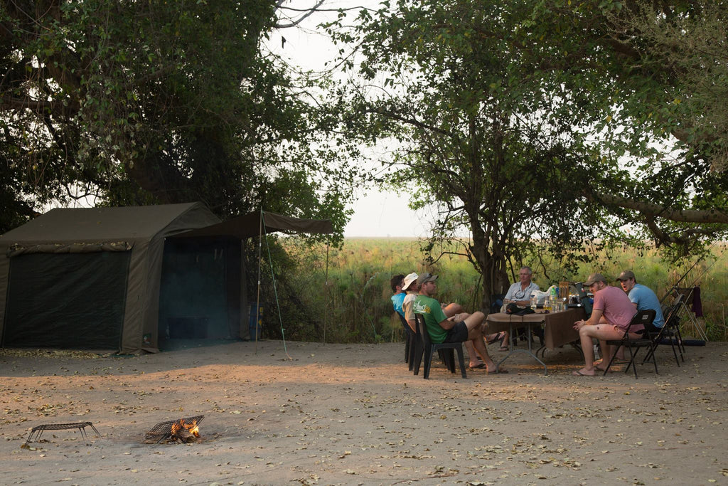 Mobile camp on the Okavango