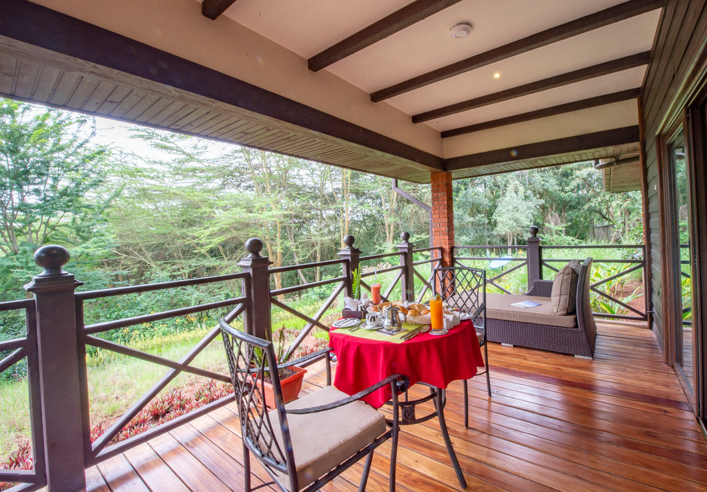 Each Villa has a private deck