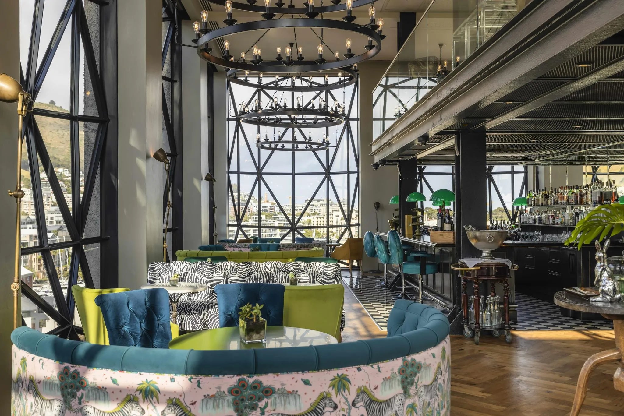 The Willaston Bar at The Silo Hotel, Cape Town, South Africa.