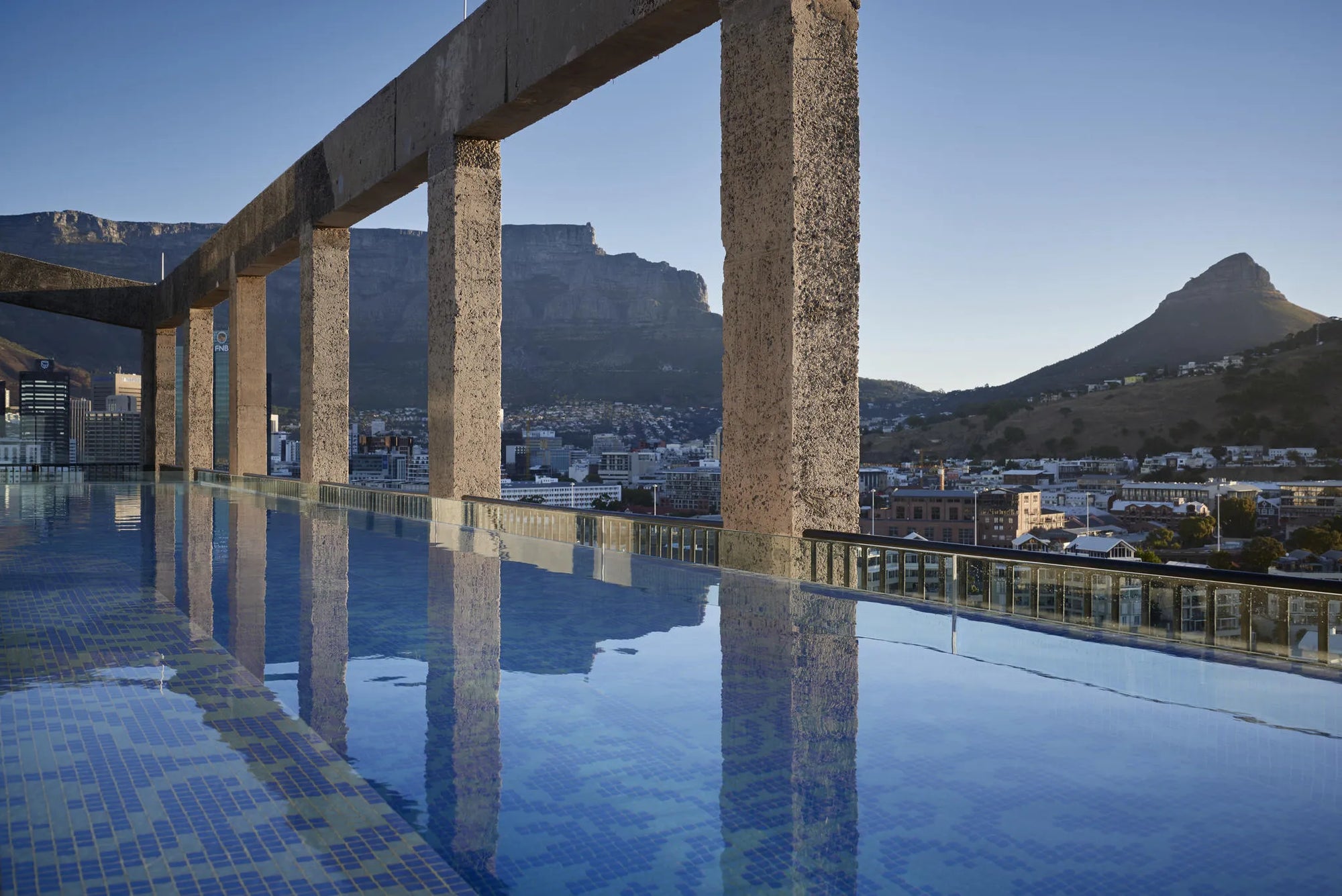 Rooftop Pool at The Silo Hotel, Cape Town, South Africa.