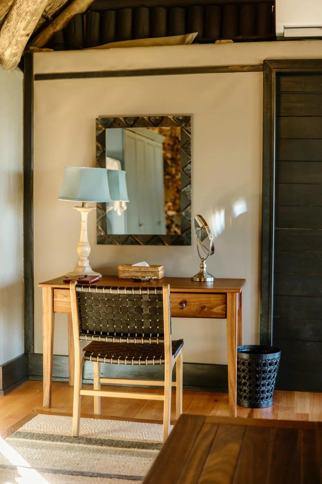 In room desk at Horizon by Ongava, Ongava Private Game Reserve, Namibia.
