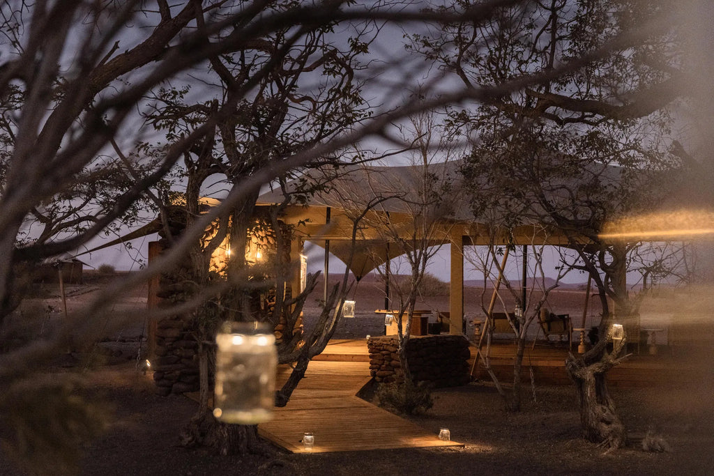 Wilderness Desert Rhino Camp at Wilderness Desert Rhino Camp, Palmwag, Namibia.