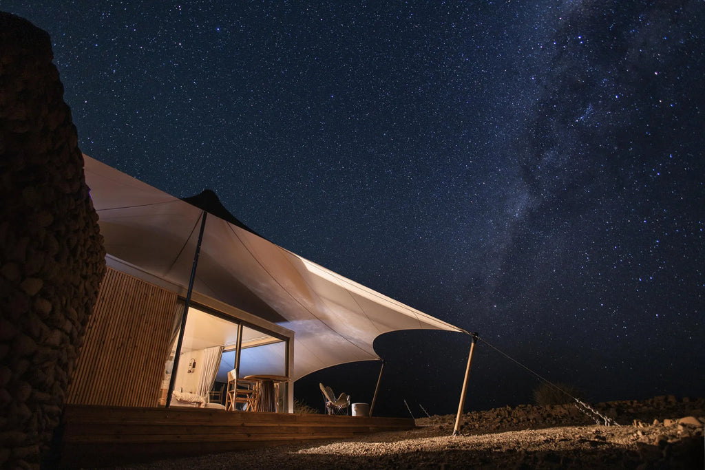 Wilderness Desert Rhino Camp at Wilderness Desert Rhino Camp, Palmwag, Namibia.