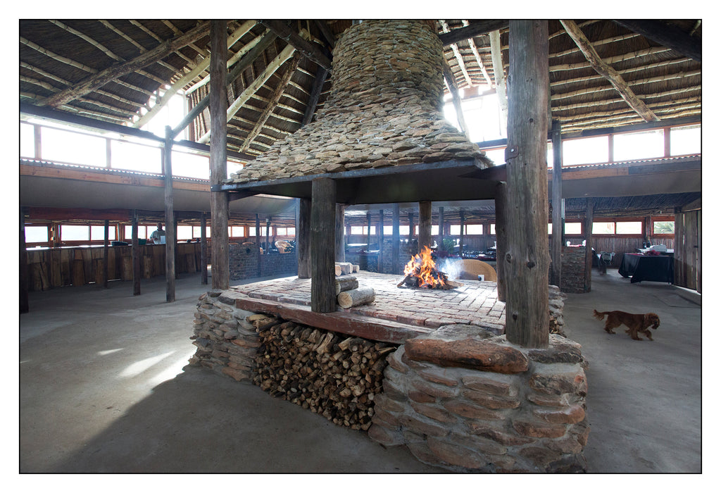 Braai area inside the lapa