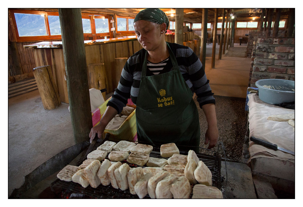 Roosterkoek starters is served as guests arrive