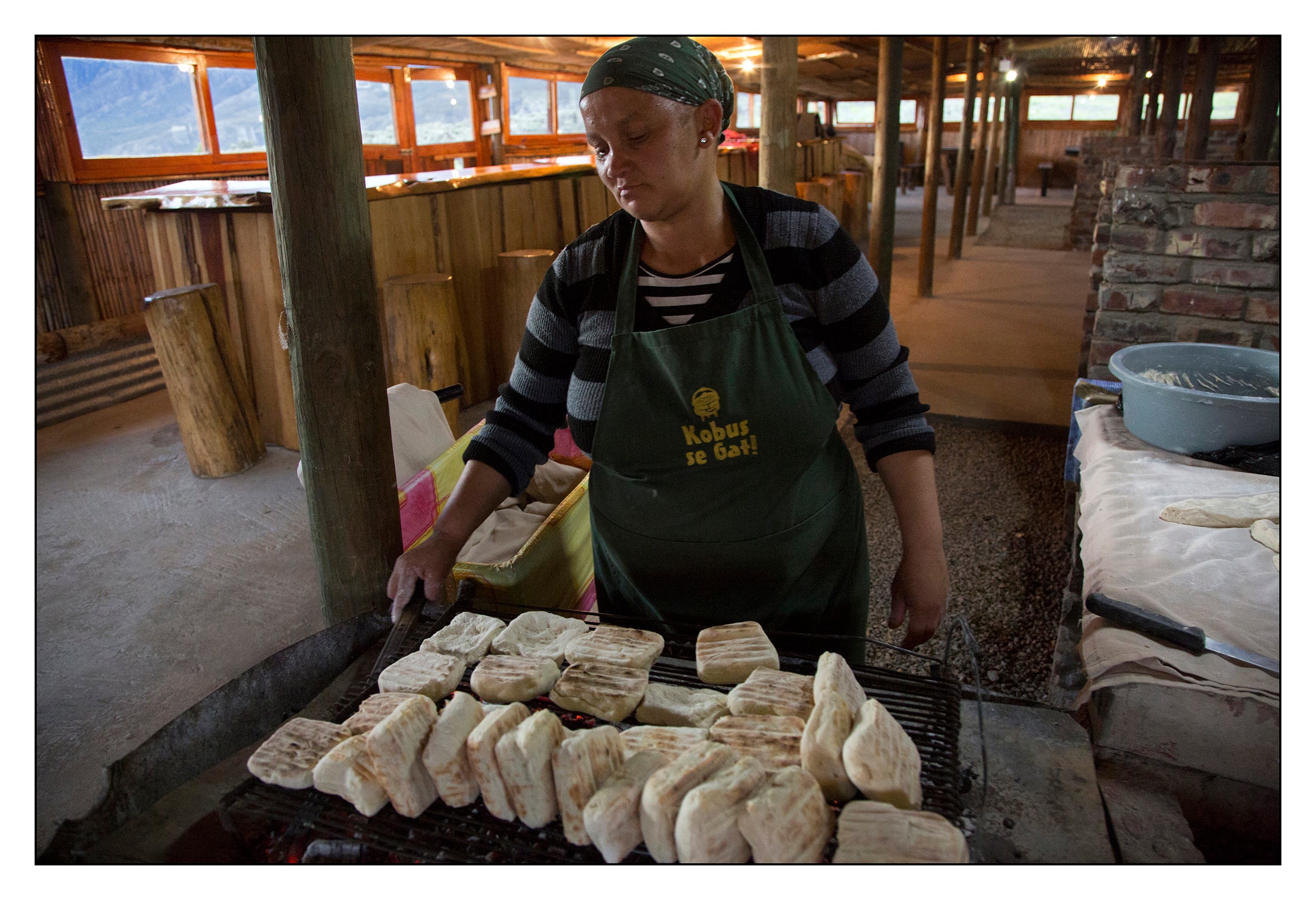 Roosterkoek starters is served as guests arrive