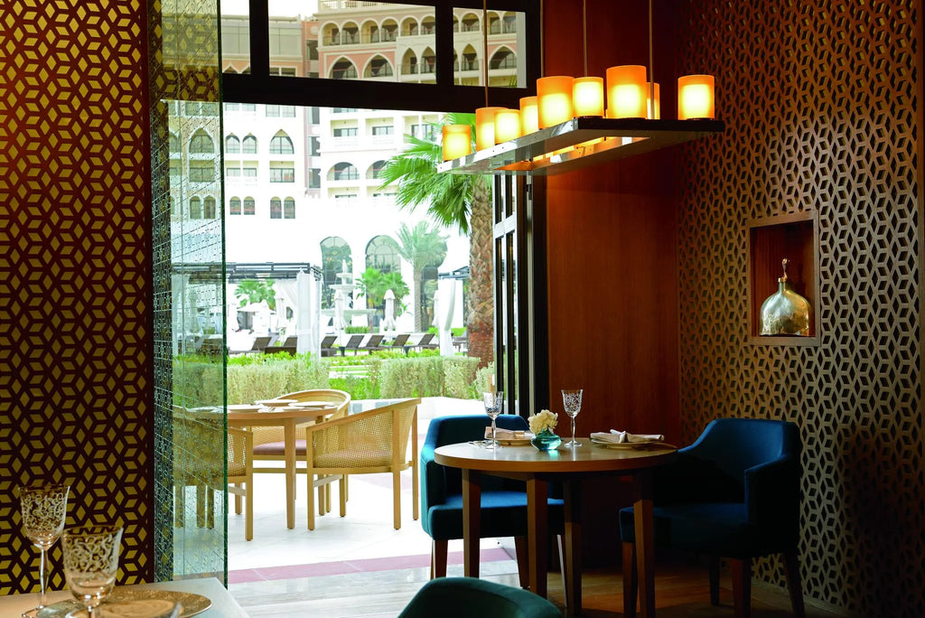 Mijana Arabic Restaurant at The Ritz-Carlton Abu Dhabi Grand Canal, Abu Dhabi, United Arab Emirates.