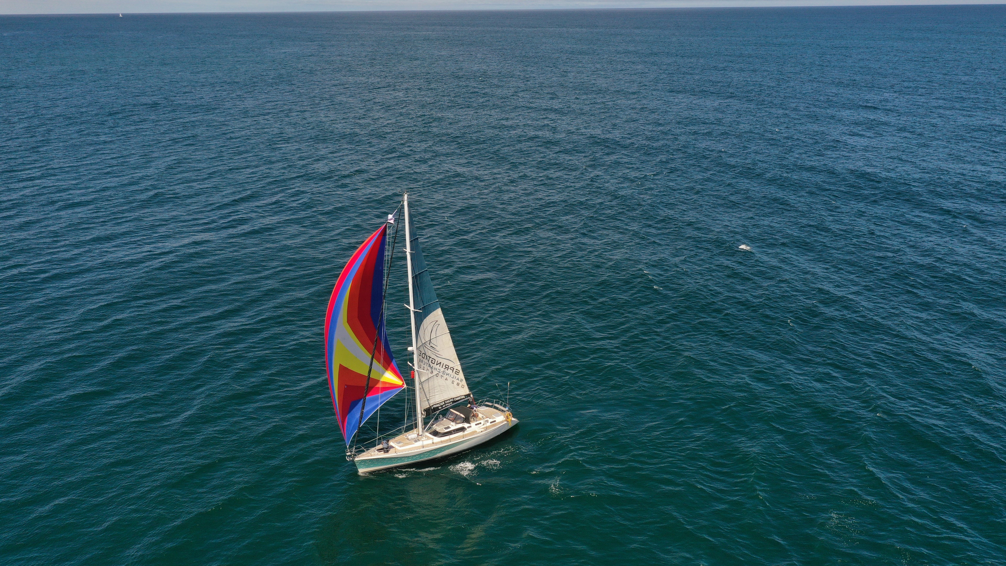 Out on the big blue! Let the wind take you on an adventure!