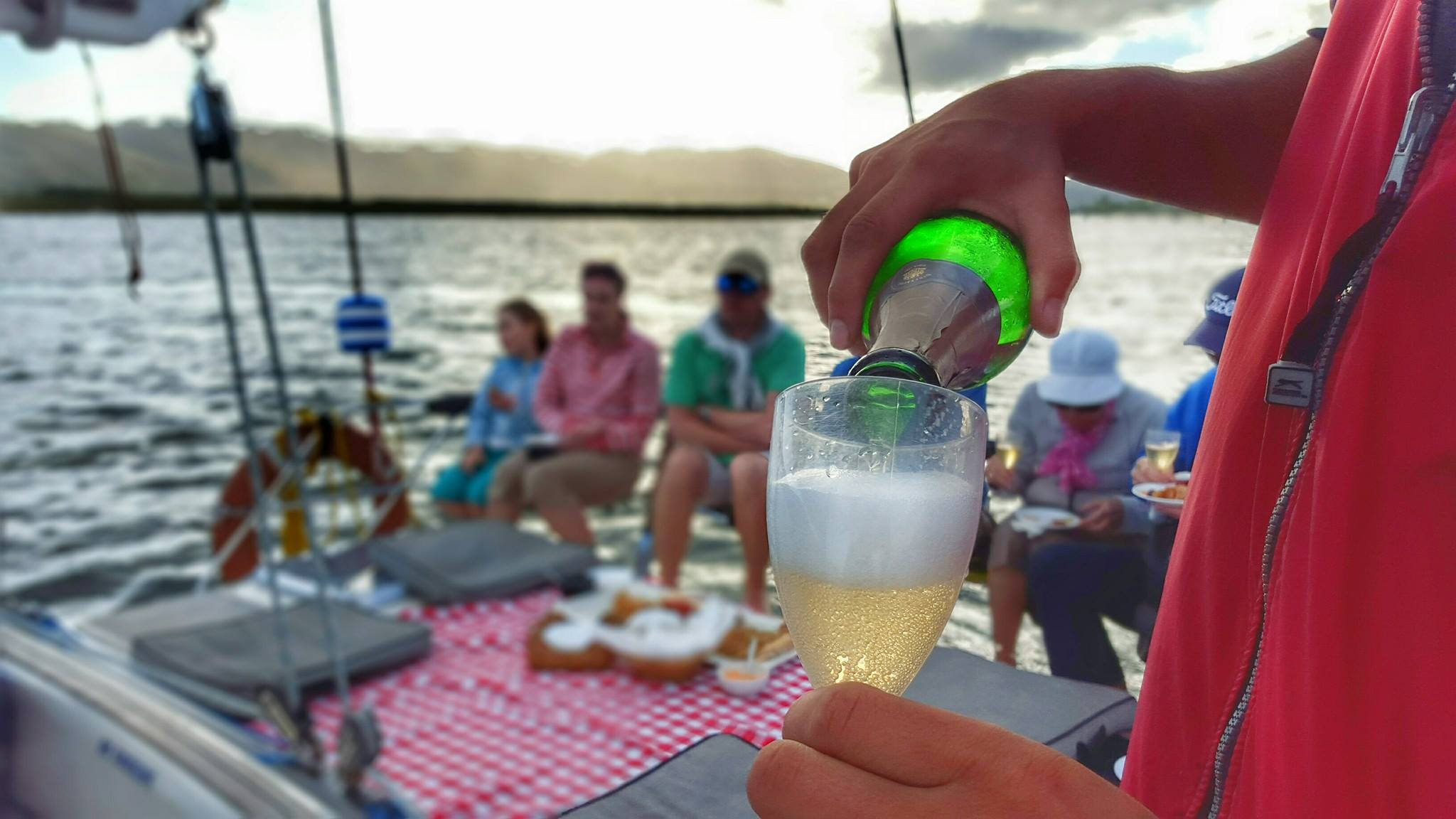 Pop the bubbly and toast to another amazing sunset!