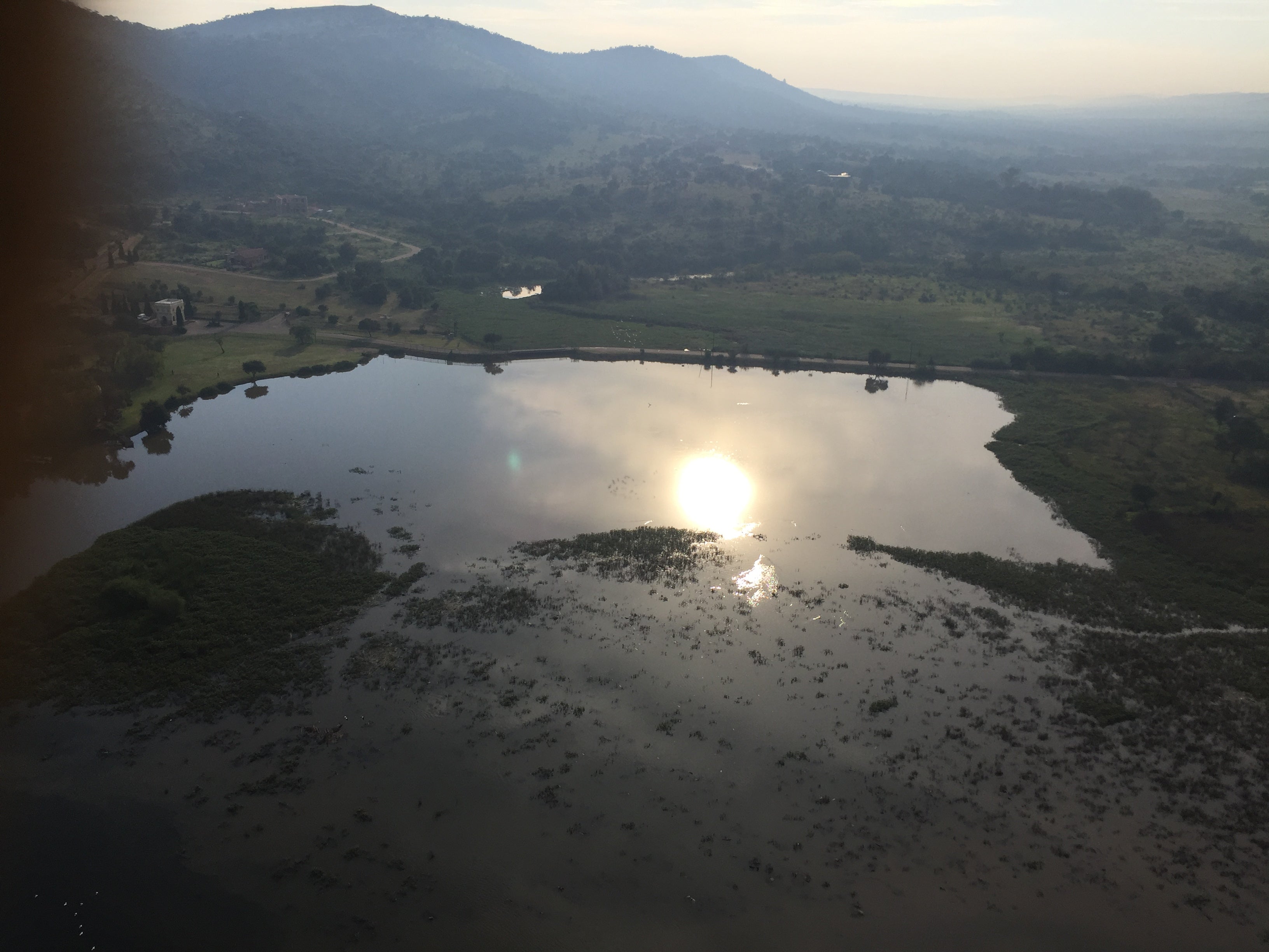 Beautiful scenery from the balloon at about 1000ft up
