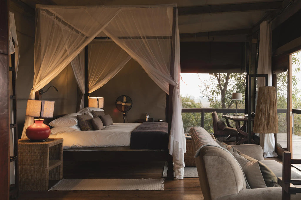 Wilderness Shumba Camp at Wilderness Shumba, Busanga Plains, Zambia.
