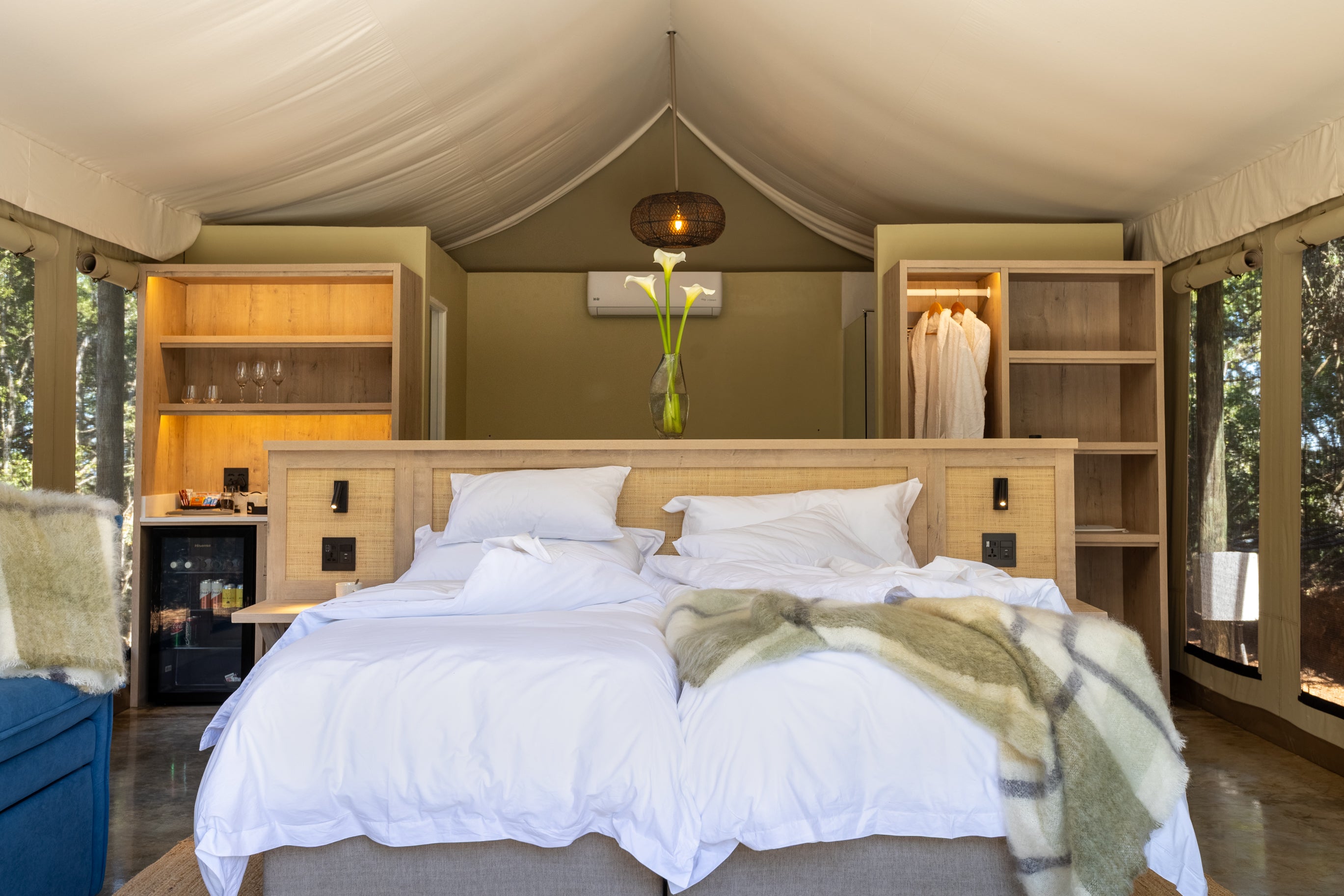 Tent interior