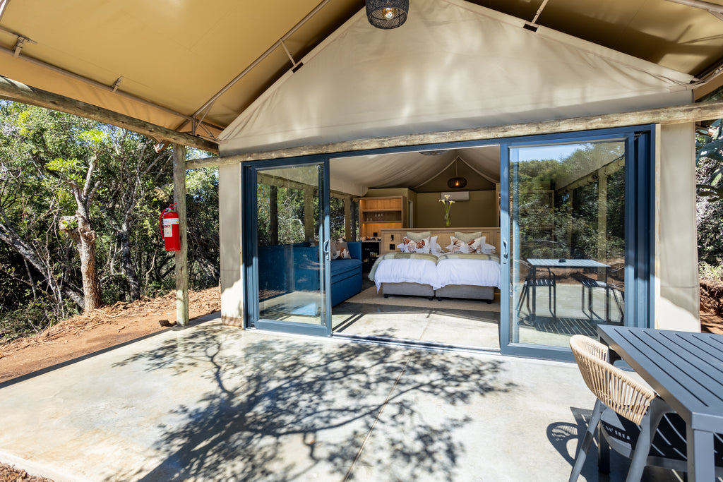Exterior of Family Luxury Safari Tent
