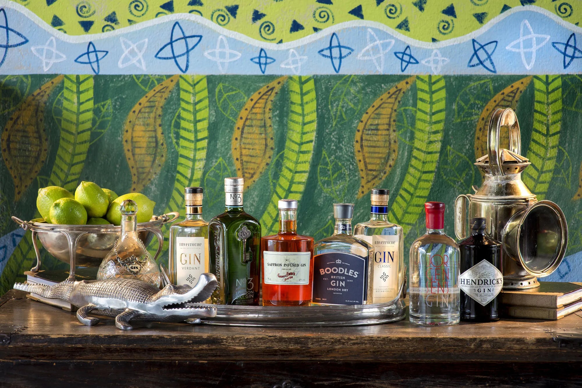 Gin Bar at Royal Chundu Zambezi River Lodge, Victoria Falls (Zambia), Zambia.