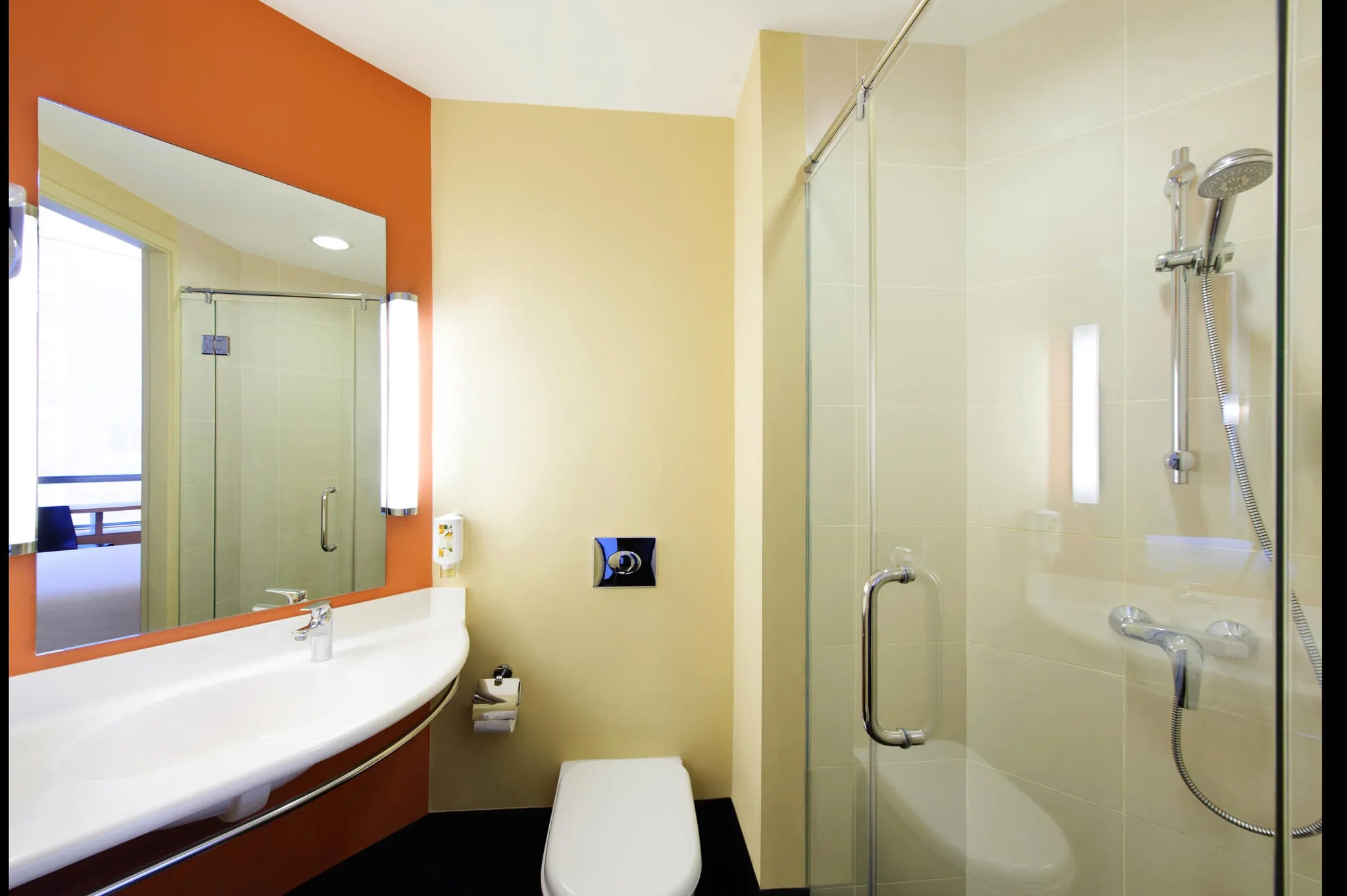 Shower & Washroom at Ibis Singapore Novena Hotel, Singapore City, Singapore.