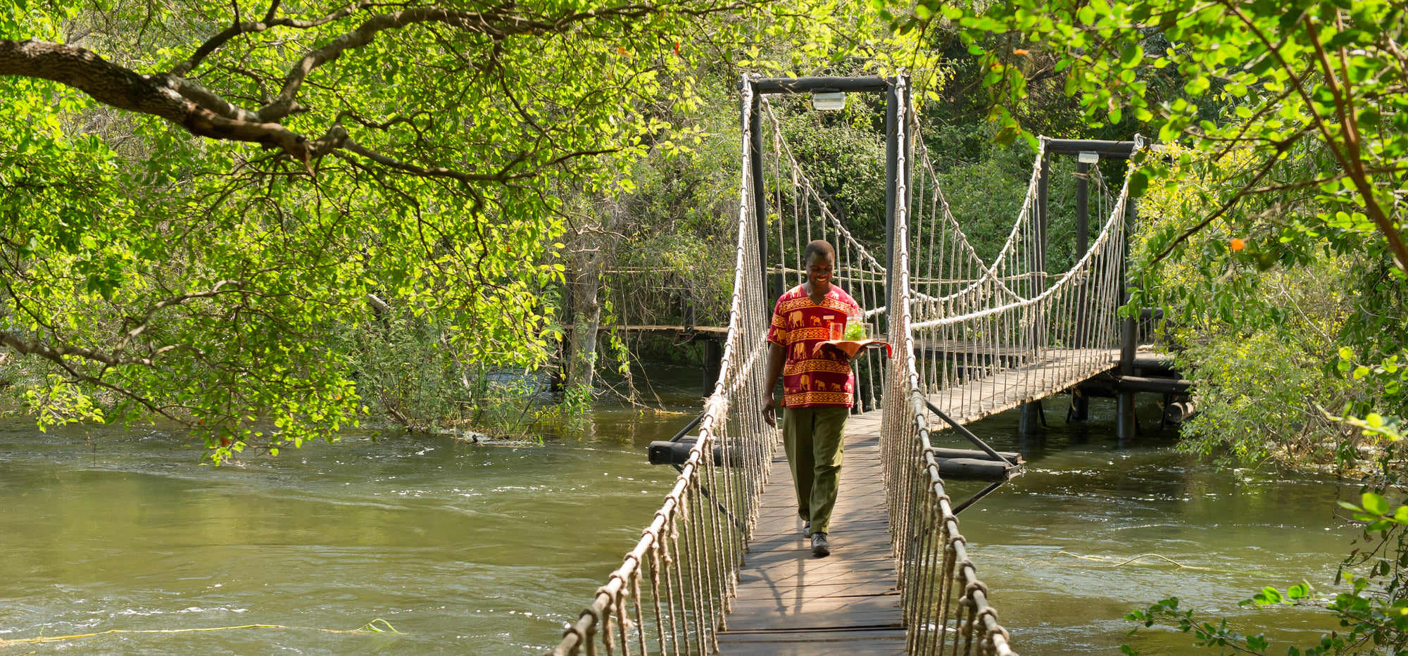 Swing Bridge Joining the Two Islands