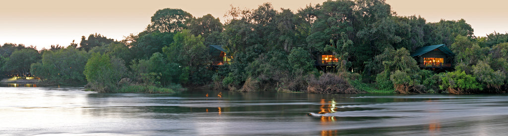 View of the Luxury Tents from the River