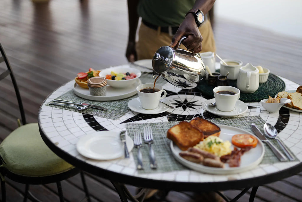 Meals - Breakfast at Tongabezi Lodge, Victoria Falls (Zambia), Zambia.