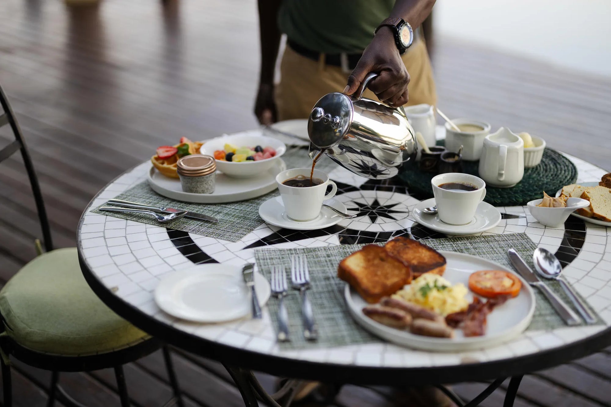 Meals - Breakfast at Tongabezi Lodge, Victoria Falls (Zambia), Zambia.