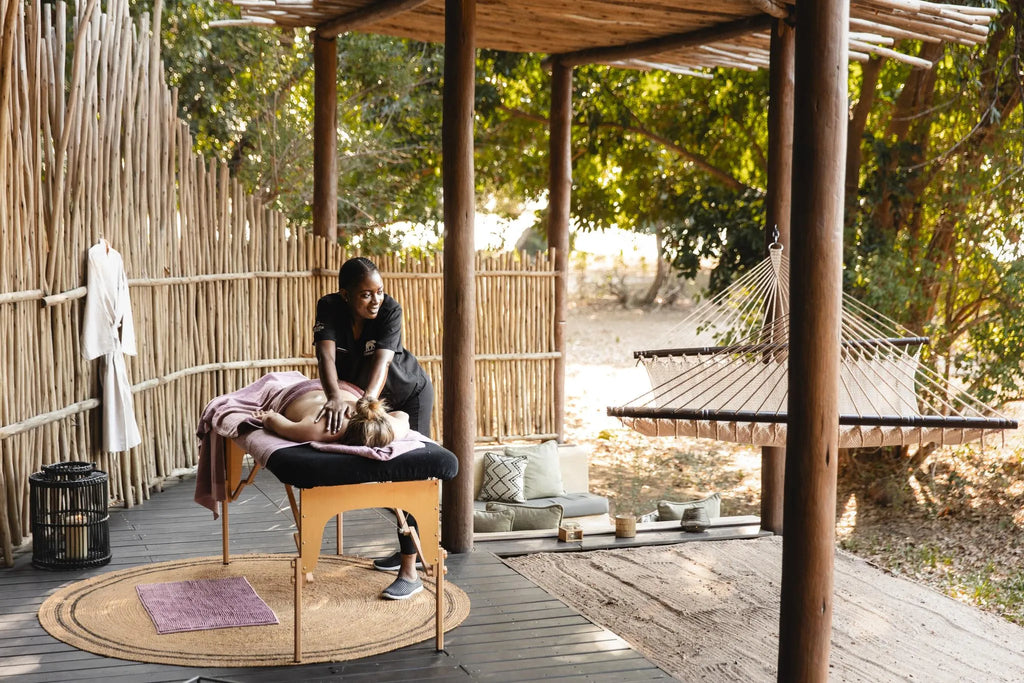 Chiawa Camp - in room massage treatments at Chiawa Safaris - Chiawa Camp, Lower Zambezi, Zambia.
