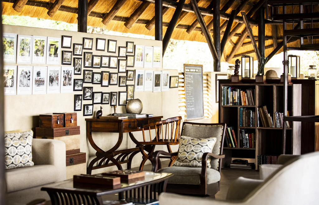 Chiawa Camp - Main Lounge at Chiawa Safaris - Chiawa Camp, Lower Zambezi, Zambia.