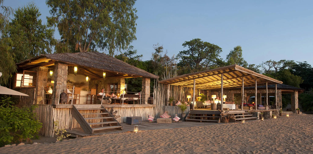 Kaya Mawa - Lounge and Bar Area at Kaya Mawa, Likoma Island, Malawi.