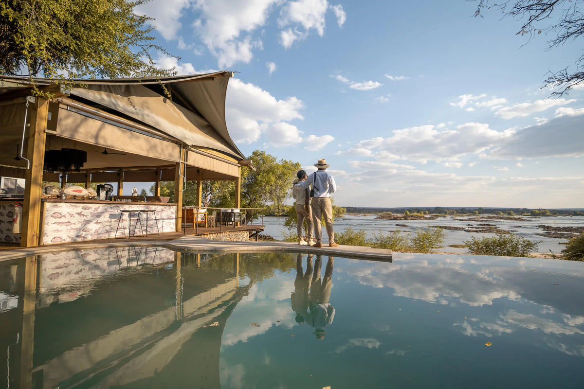 Toka Leya Camp at Wilderness Toka Leya, Livingstone, Zambia.