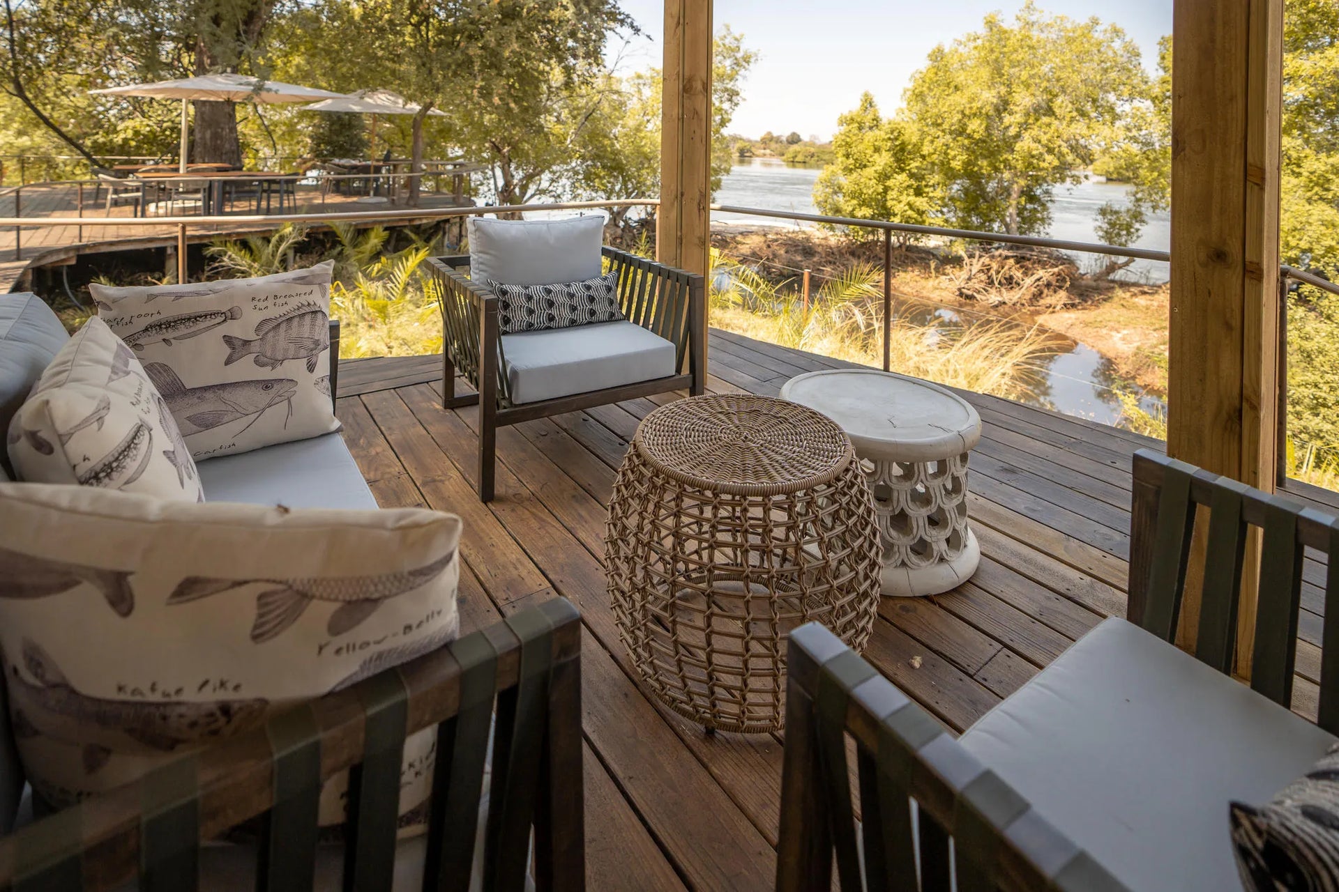 Toka Leya Camp at Wilderness Toka Leya, Livingstone, Zambia.
