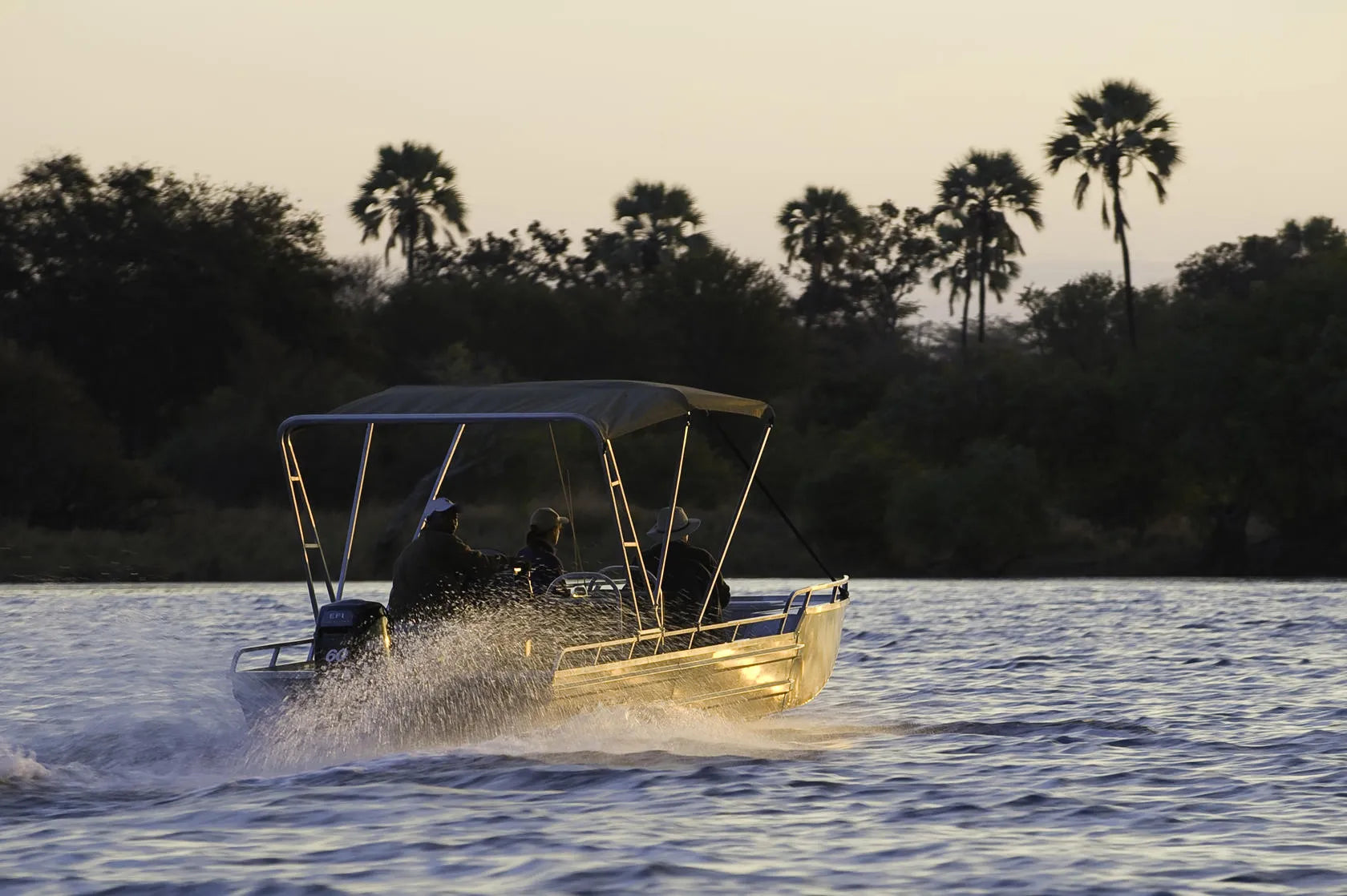 Toka Leya Camp at Wilderness Toka Leya, Livingstone, Zambia.