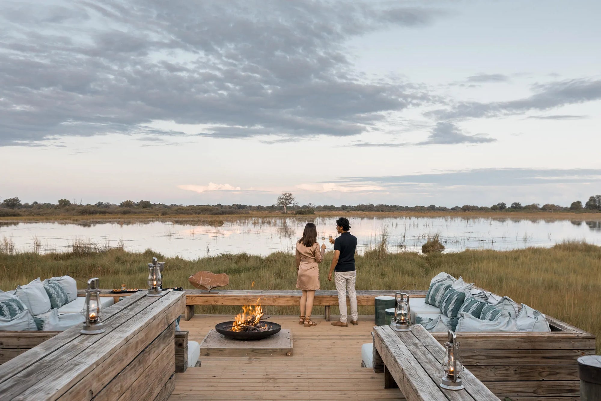 Wilderness Vumbura Plains at Wilderness Vumbura Plains, Okavango Delta, Botswana.